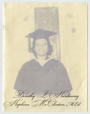 [Funeral Program for Dorothy L. Hardaway Hopkins McClinton, May 17, 2011]