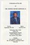 Pamphlet: [Funeral Program for George Henry Johnson, II, May 4, 2011]
