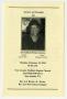Primary view of [Funeral Program for Gwendolyn Parran Lemons, February 25, 2013]
