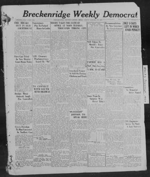 Breckenridge Weekly Democrat (Breckenridge, Tex), No. 24, Ed. 1, Friday, January 21, 1927
