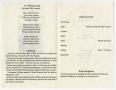 Thumbnail image of item number 2 in: '[Funeral Program for Fred Douglas Mooney, March 6, 1993]'.