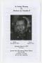 Pamphlet: [Funeral Program for Madison Lee Preacher II, August 6, 2012]