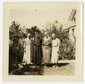 Primary view of object titled '[Photograph of Three Older Women and a Man]'.