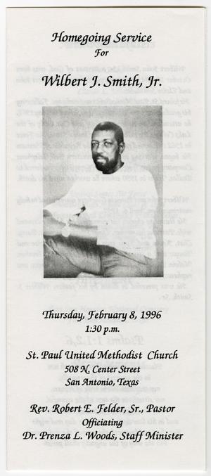 [Funeral Program for Wilbert J. Smith, Jr., February 8, 1996]