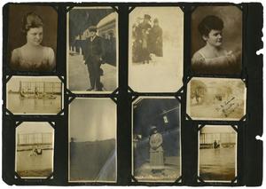 Primary view of object titled '[Scrapbook Page: Denton and Various People]'.
