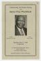 Primary view of [Funeral Program for James Clay Pinchback, May 13, 1999]
