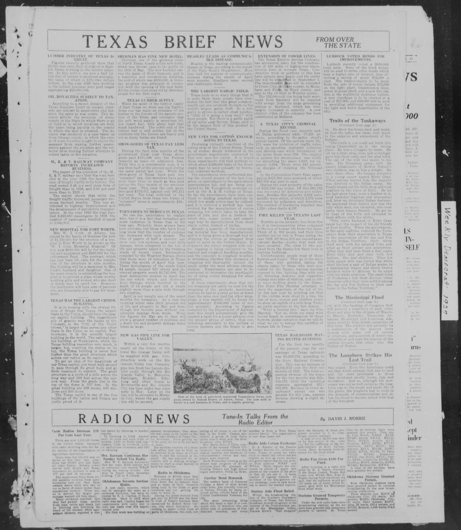 Breckenridge Weekly Democrat (Breckenridge, Tex), No. 44, Ed. 1, Friday, June 10, 1927
                                                
                                                    [Sequence #]: 8 of 12
                                                