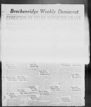 Breckenridge Weekly Democrat (Breckenridge, Tex), No. 22, Ed. 1, Friday, January 6, 1928