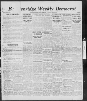 Breckenridge Weekly Democrat (Breckenridge, Tex), No. 1, Ed. 1, Thursday, September 6, 1928