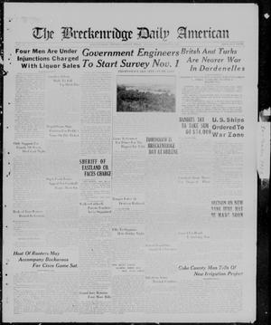 The Breckenridge Daily American (Breckenridge, Tex.), Vol. 3, No. 76, Ed. 1, Thursday, September 28, 1922