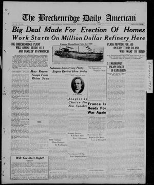 The Breckenridge Daily American (Breckenridge, Tex.), Vol. 3, No. 162, Ed. 1, Sunday, January 7, 1923