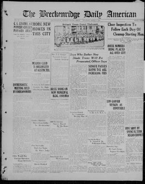 The Breckenridge Daily American (Breckenridge, Tex.), Vol. 3, No. 214, Ed. 1, Thursday, March 8, 1923