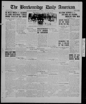 The Breckenridge Daily American (Breckenridge, Tex.), Vol. 3, No. 265, Ed. 1, Monday, May 7, 1923