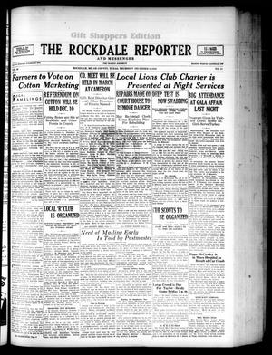 The Rockdale Reporter and Messenger (Rockdale, Tex.), Vol. 66, No. 44, Ed. 1 Thursday, December 8, 1938