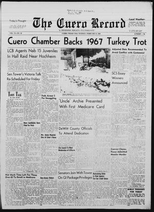 The Cuero Record (Cuero, Tex.), Vol. 72, No. 32, Ed. 1 Tuesday, February 8, 1966