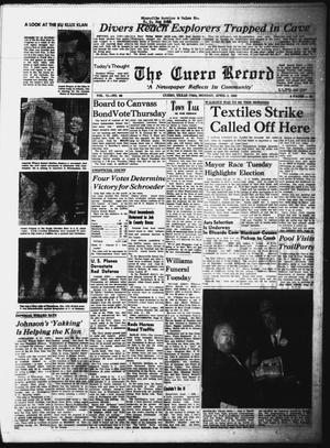The Cuero Record (Cuero, Tex.), Vol. 71, No. 80, Ed. 1 Monday, April 5, 1965