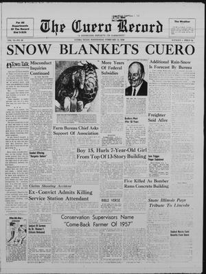 The Cuero Record (Cuero, Tex.), Vol. 70, No. 36, Ed. 1 Wednesday, February 12, 1958