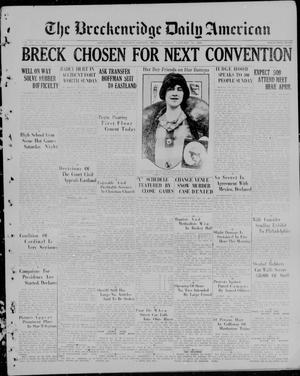 The Breckenridge Daily American (Breckenridge, Tex.), Vol. 6, No. 169, Ed. 1, Monday, January 18, 1926