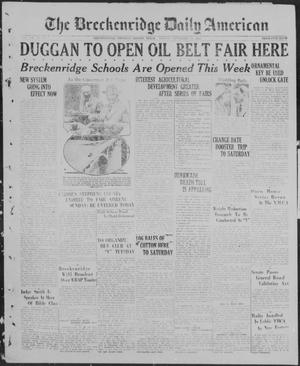 The Breckenridge Daily American (Breckenridge, Tex.), Vol. 7, No. 66, Ed. 1, Monday, September 20, 1926