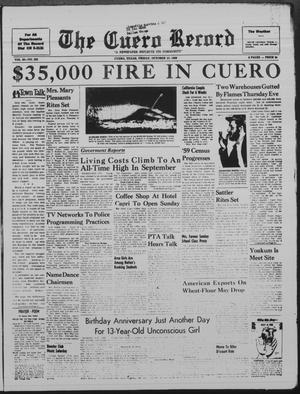 The Cuero Record (Cuero, Tex.), Vol. 65, No. 282, Ed. 1 Friday, October 23, 1959