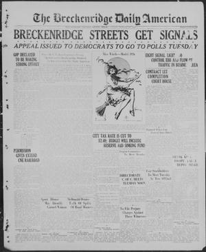 The Breckenridge Daily American (Breckenridge, Tex.), Vol. 7, No. 101, Ed. 1, Sunday, October 31, 1926