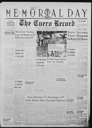 The Cuero Record (Cuero, Tex.), Vol. 68, No. 163, Ed. 1 Wednesday, May 30, 1962