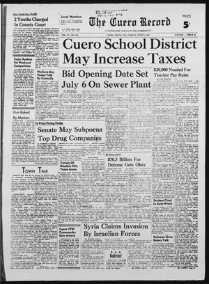 The Cuero Record (Cuero, Tex.), Vol. 73, No. 135, Ed. 1 Friday, June 9, 1967
