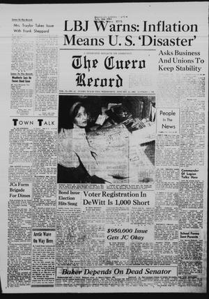 The Cuero Record (Cuero, Tex.), Vol. 73, No. 21, Ed. 1 Wednesday, January 25, 1967
