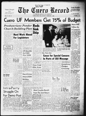 The Cuero Record (Cuero, Tex.), Vol. 71, No. 26, Ed. 1 Monday, February 1, 1965