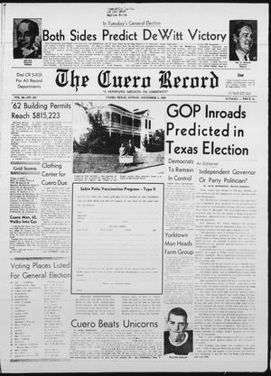 The Cuero Record (Cuero, Tex.), Vol. 68, No. 297, Ed. 1 Sunday, November 4, 1962