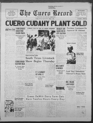 The Cuero Record (Cuero, Tex.), Vol. 68, No. 80, Ed. 1 Wednesday, April 4, 1956