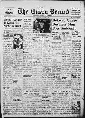 The Cuero Record (Cuero, Tex.), Vol. 67, No. 157, Ed. 1 Monday, July 3, 1961