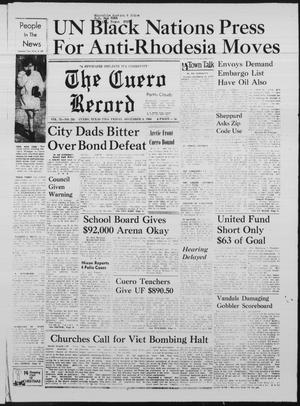 The Cuero Record (Cuero, Tex.), Vol. 72, No. 293, Ed. 1 Friday, December 9, 1966