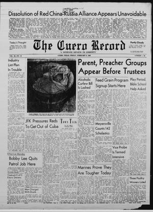 The Cuero Record (Cuero, Tex.), Vol. 69, No. 33, Ed. 1 Friday, February 8, 1963
