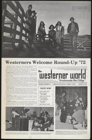 Primary view of object titled 'The Westerner World (Lubbock, Tex.), Vol. 38, No. 14, Ed. 1 Friday, March 10, 1972'.