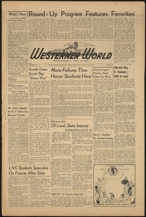 The Westerner World (Lubbock, Tex.), Vol. 16, No. 21, Ed. 1 Friday, February 24, 1950