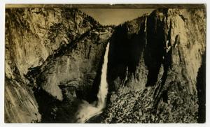 Primary view of object titled '[Photograph of a Waterfall at Yosemite National Park]'.