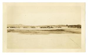Primary view of object titled '[Photograph of a Camp on Muroc Lake (Rogers Dry Lake)]'.