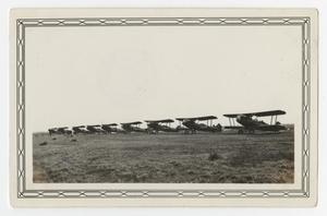 [Photograph of a Line of Planes at Waco, Texas]