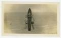 Photograph: [Photograph of Bill and Bud with a Surfboard at Bayside, Texas]