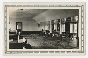 [Photograph of Bay 4 Inside a Barrack at Kelly Field]