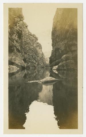 Primary view of object titled '[Looking Through the Grand Canyon of St. Helena (Santa Elena Canyon)]'.