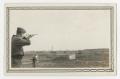 Photograph: [Photograph of a Cadet Shooting Traps at Kelly Field]