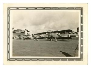 [Photograph of a Line of BT-2B Planes at B-Stage]