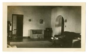 [Photograph of the Living Room in George and Mary Pierce's Second Home]