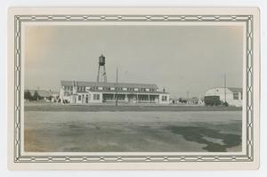 [Photograph of the Observation and Headquarters Buildings at Kelly Field]