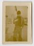 Thumbnail image of item number 1 in: '[Photograph of a Sailor on the Deck of the U.S.S. Texas]'.