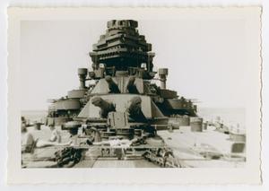 [Photograph of the Gun Turrets on the U.S.S. Texas]
