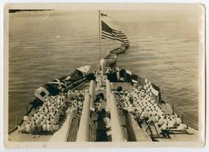 [Photograph of a Religious Ceremony on the U.S.S. Texas]
