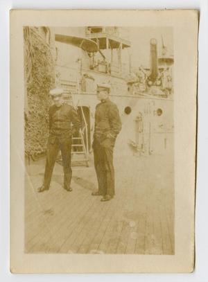 [Photograph of Two Navy Officers Talking]